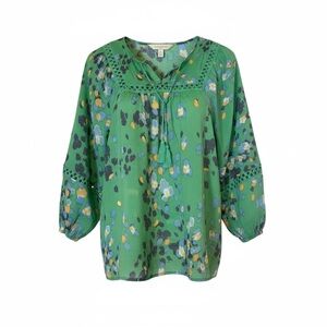 Hope & Harlow Green Boho Blouse, size S, Boho, Cottagecore, Granola, Festival